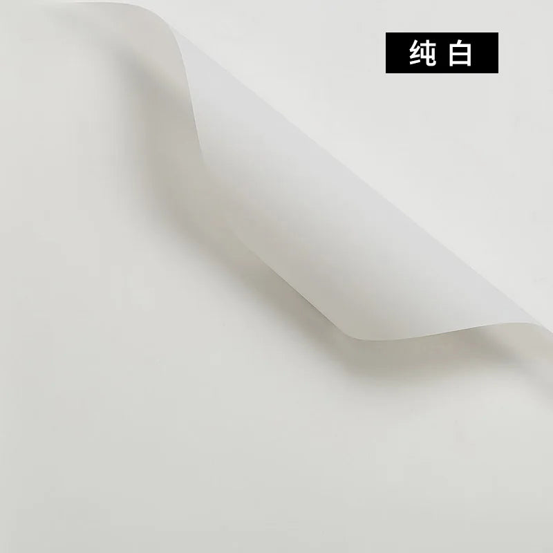 Korean Thick Waterproof Matte Floral Bouquet Wrapping Paper Double Side PVC Coating for Flower and Gift Packaging