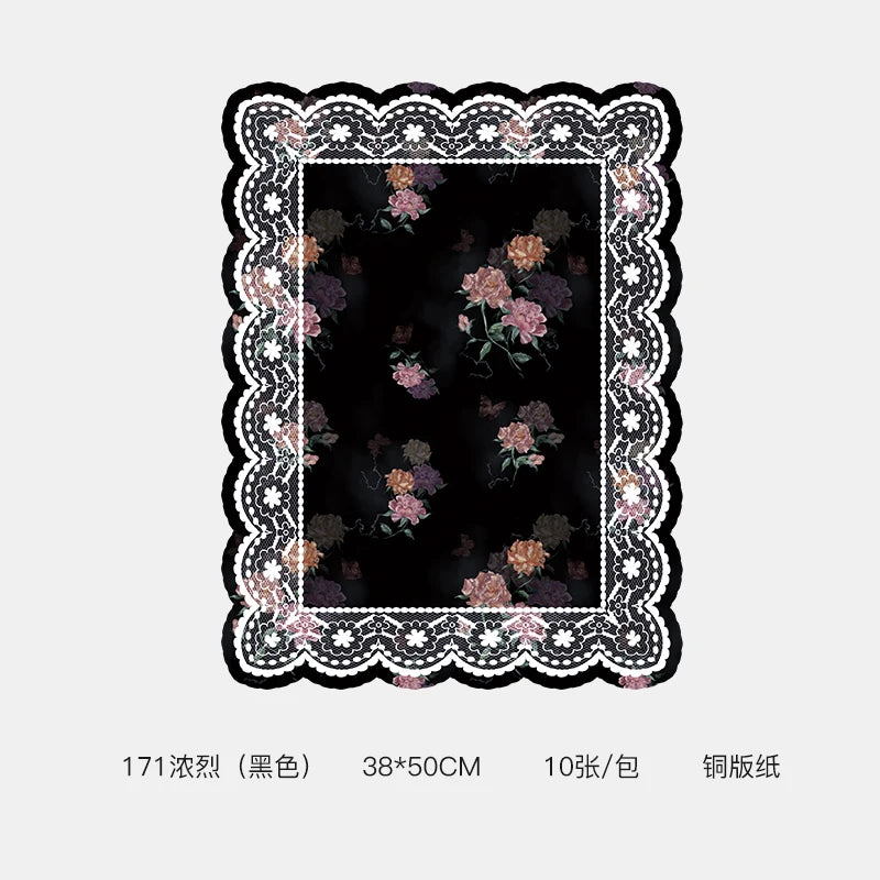 Romantic Floral Art Bouquet Wrapping Paper 38*50cm Recyclable PE Coating for Valentine's Day Eco-Friendly Flower Shop Supplies