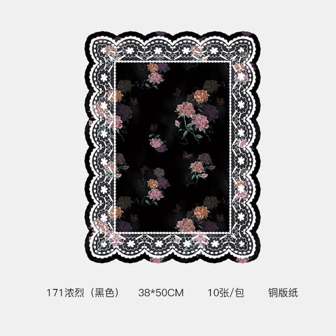 Romantic Floral Art Bouquet Wrapping Paper 38*50cm Recyclable PE Coating for Valentine's Day Eco-Friendly Flower Shop Supplies