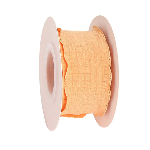 Luxury Folded Satin Ribbon Wavy Roll with Ruffled Edge-Fashionable Strap for Valentine's Day Wedding & Christmas Gift Wrapping