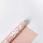 Iris Flower Pattern Printed Matte PVC Coating 57*57cm Waterproof Floral Packaging Paper for Florist Wrapper