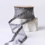 Meteorite Lime Luxury DIY Flower Satin Gift Packaging Clothing Collar Folded Skirt Edge Ribbon Accessories Christmas Wedding