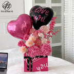 High Quality Romantic Floral Wrap Supplies Kraft Paper Gift Bag for Flower Bouquet Packaging Paper Box