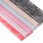 Virgin Pulp Style Rose Printed Waterproof Flower Wrapping Paper 6 Colors Paper Roll Florist Shop Material