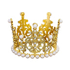 Princess Wedding & Birthday Party Supplies New Rhinestone Crown Cake Topper Children's Hair Accessories in Metal for Christmas