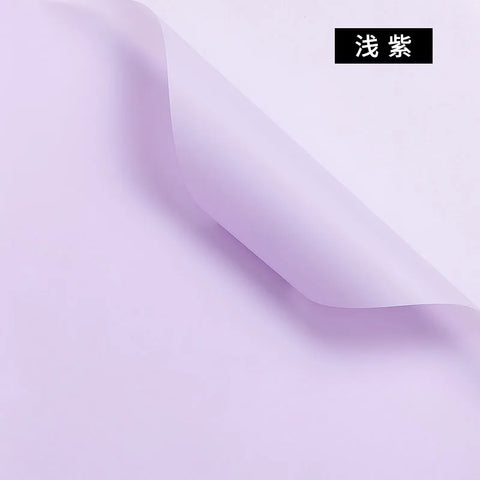 Korean Thick Waterproof Matte Floral Bouquet Wrapping Paper Double Side PVC Coating for Flower and Gift Packaging