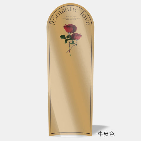 20-Pack Clear Plastic Rose Flower Bouquet Bags PE Coating for Floral Arrangements Mother's Day Gifts Florist Packaging Supplies