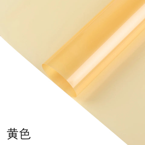 New Fashion Macaron Colorful Flower Packaging Paper Magical Light Waterproof Single-Sided Coating Colorful Film Wrapping Paper