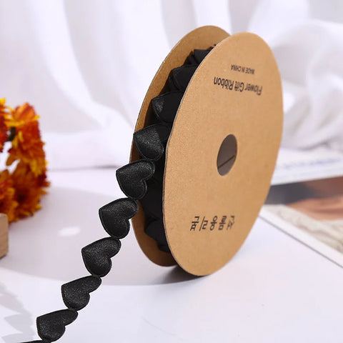Luxury 520 Love Floral Bouquet Ribbon Christmas Wedding Polyester Ribbon for Cake Baking and Gift Packaging