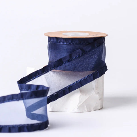 Meteorite Lime Luxury DIY Flower Satin Gift Packaging Clothing Collar Folded Skirt Edge Ribbon Accessories Christmas Wedding