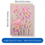 Fauvism Flower Wrapping Paper Floral Texture Water-proof Eco-Friendly Kraft Paper for Hot Stamping Arrangements Single Side