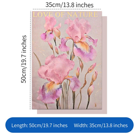Fauvism Flower Wrapping Paper Floral Texture Water-proof Eco-Friendly Kraft Paper for Hot Stamping Arrangements Single Side