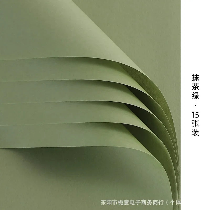 Fenghua Thick Kraft Paper Single-Sided Solid Color Korean Bouquet Material for Unique Packaging Elegant Touches