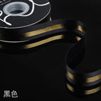 Floral Arrangement Fresh Bouquets Christmas Packaging Materials Gold Borders Hot Stamping Ribbed Ribbons