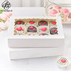Customized Recycled Materials Embossing Cookie Bakery Cake Roll Drawer Cardboard Paper Box Lamination Disposable