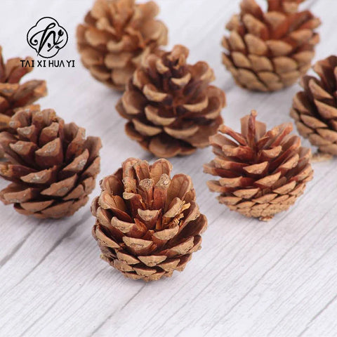 Pine Cone Dried Flower Christmas Decoration Handmade DIY Material Package Wreath Accessories Natural
