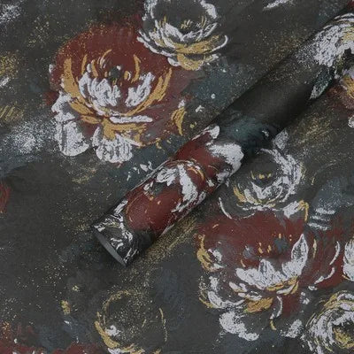China Manufacture Dream Garden Oil Painting Paper Single Side Coated Flower Wrapping Paper