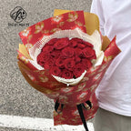 Colorful Flower Pattern Printed PE Coated Virgin Pulp Waterproof Flower Wrapping Paper for Florist Supplies
