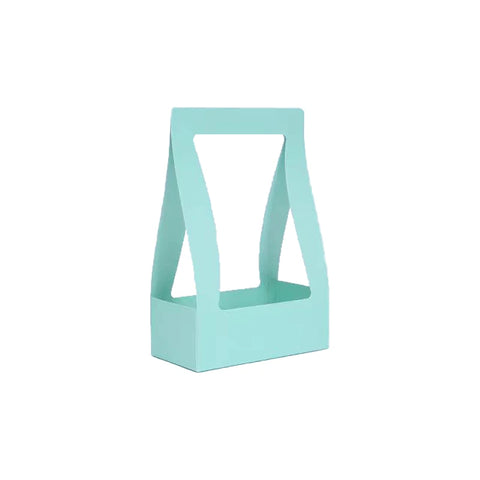 Simple Portable Paper Box Matt Lamination Flower Basket for Wedding Decor Packaging for Flowers and Folders