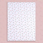Elegant Rose Print Art Paper Floral Arrangement Supplies for Flower Shop Bouquet Packaging and Gift Wrapping