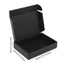 Durable Black Rectangular Cardboard Airplane Packaging Box with Embossing for Safe Shipping and Mailing