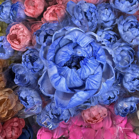 Tongcao Large Dried Peony Flower Home Decoration Preserved Artificial Red Flower Ball Arrangement Centerpieces Bunches