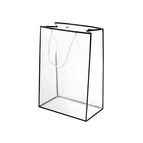 Customized Transparent PP Flower Bag Transparent Flowers Packing Bag Portable Pp Material Tote Bag