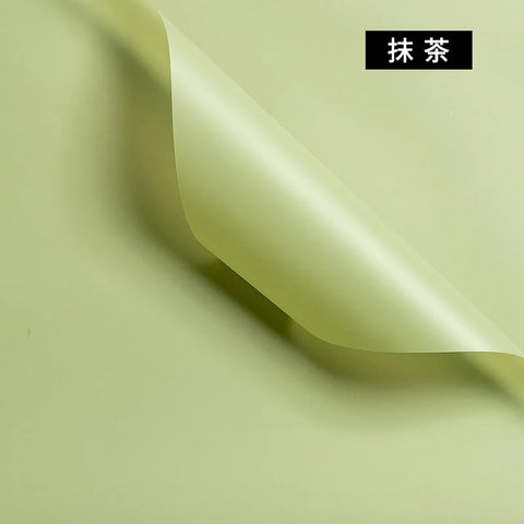 Korean Thick Waterproof Matte Floral Bouquet Wrapping Paper Double Side PVC Coating for Flower and Gift Packaging