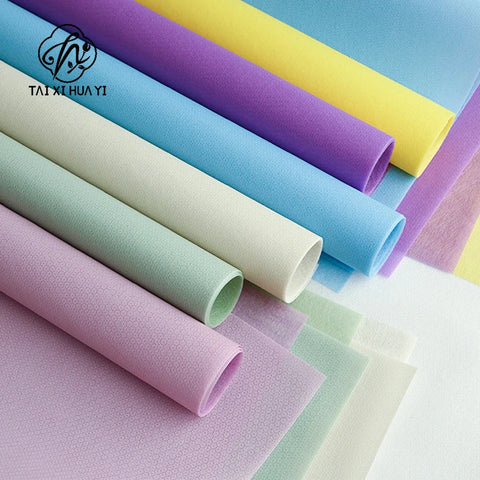 Double-Sided Waterproof Non-Woven Hot Stamping Packaging Paper Soft Stretch Film for Florist Supplies