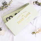Mother's Day High-end Coated Paper Heart-shaped Gift Box with Sweet Words From Mom Floral Craft Flower Arrangement Rigid Box