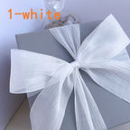 5cm Luxury Glitter Chiffon Organza Ribbon Crafts Floral Bouquets Wedding Christmas Car Party Decorations Valentine's Day Gift