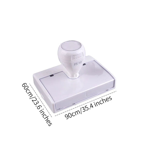 Office Flash Rubber Stamps Case with Plastic Blank Ink Stamp Mount Shell and Handle for Household Grocery and Gift Industries