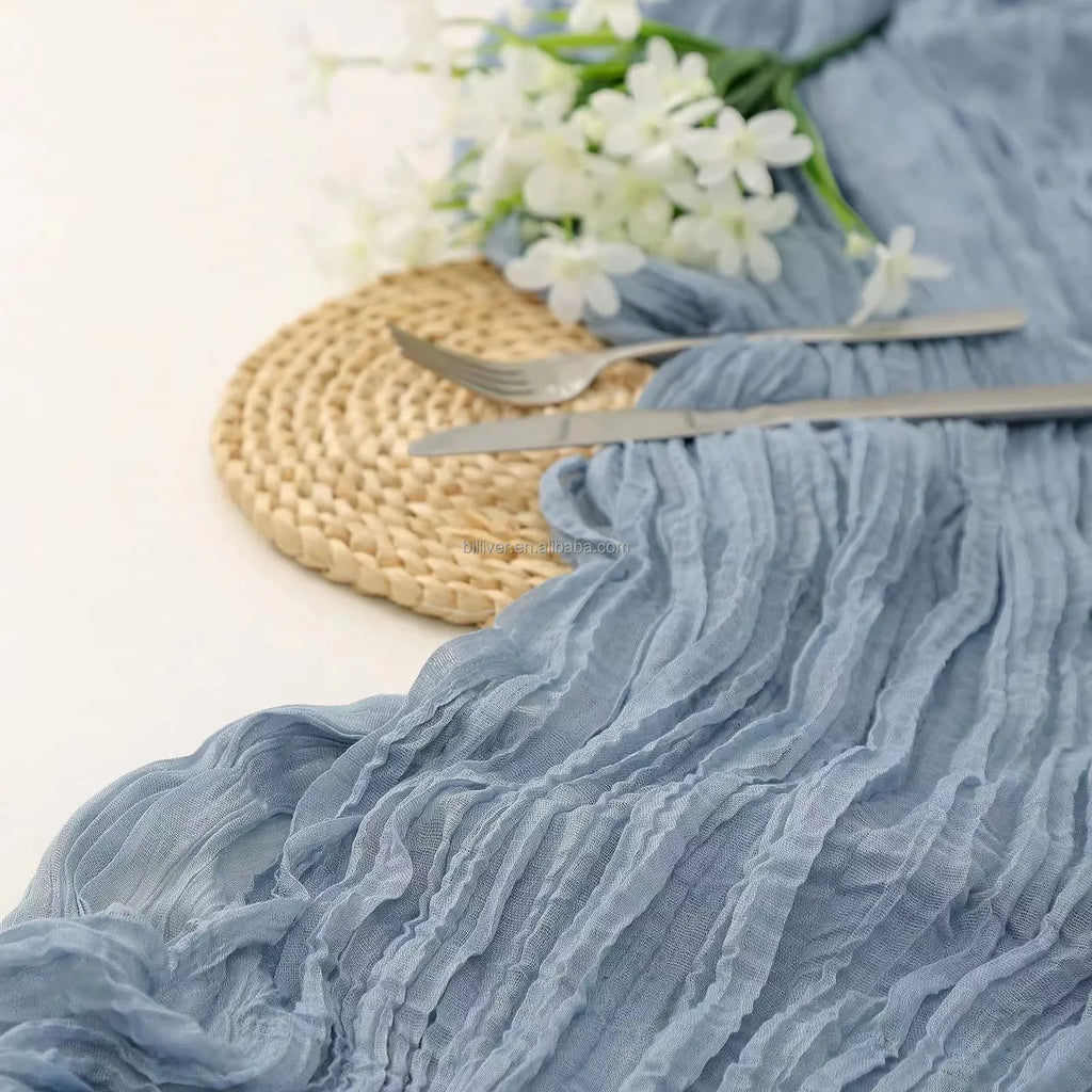 Customized Woven Polyester Non-slip Eco-friendly Durable Tablecloth Wedding Banquet Home Use Non-Iron