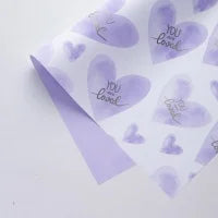 Waterproof Ouya Paper Valentine's Day Bouquet Packaging Single Side Coated Love at First Sight