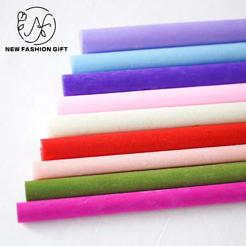 Wholesale Coated Paper PE Material Wrapping Crepe Paper for Home Decoration and Flower Arrangements