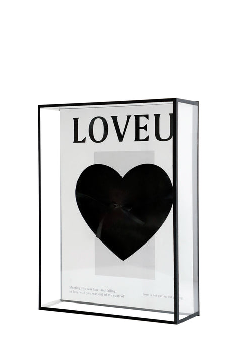 Acrylic Transparent Heart-shaped Gift Box Square Box Flower Bouquet Packaging for Roses Rose Box Storage