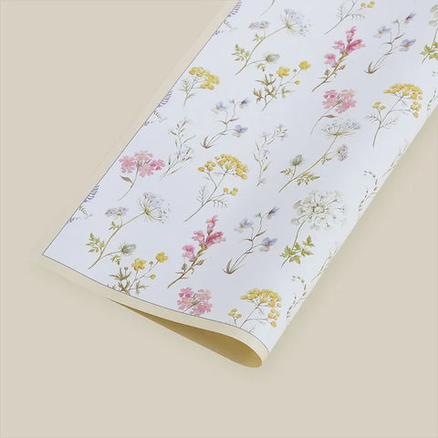 Elegant Floral Synthetic Paper Waterproof Double-Sided Recyclable for Bouquets Gift Wrapping Supplies Flower Shops