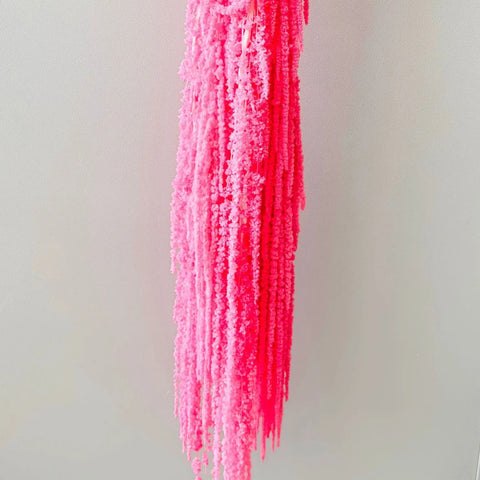 Preserved DIY Tassel Dried Decoration Flower Wall Backdrop White Artificial Flower Table Runners for Wedding Decor