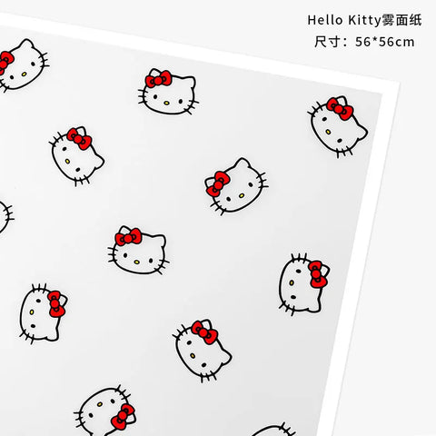Coated Single Side Eco-Friendly Recyclable Waterproof Mist Paper Flower Packaging Cat Head Design Offset Printed