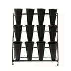Multi-layer Durable Iron Art Flower Bucket Display Stand Home & Garden Shelf for Waking and Growing Flowers Wedding Shelf