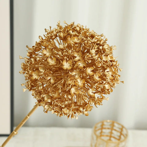 Golden Eucalyptus Ginkgo Gold Leaf Simulation Flower Hug Bucket Festive Christmas Wedding Graduation Decoration