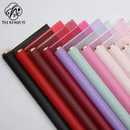 58*58cm Virgin Art Paper Roll Golden Edge Waterproof PE Coating Plastic Floral Gift Wrapping Packaging Florist