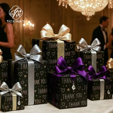 Customized Printed Logo Gold Waterproof Eco-friendly Recyclable Gift Wrapping Tissue Rose Mixed Pulp Packaging