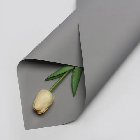Handmade Ou Ya Two-Color Floral Wrapping Paper Waterproof Flower Packaging with Coating for Bouquets