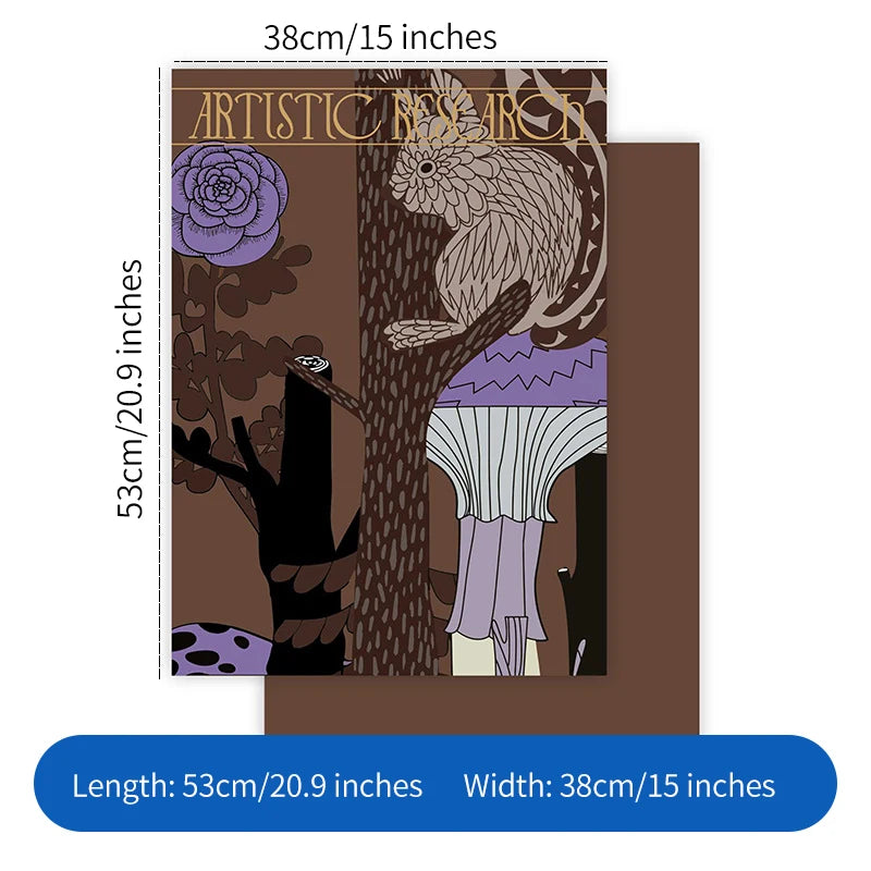 Animal Forest Flower Eco-friendly Recyclable for Pulp Paper Tough Slightly Waterproof Single Side Coated