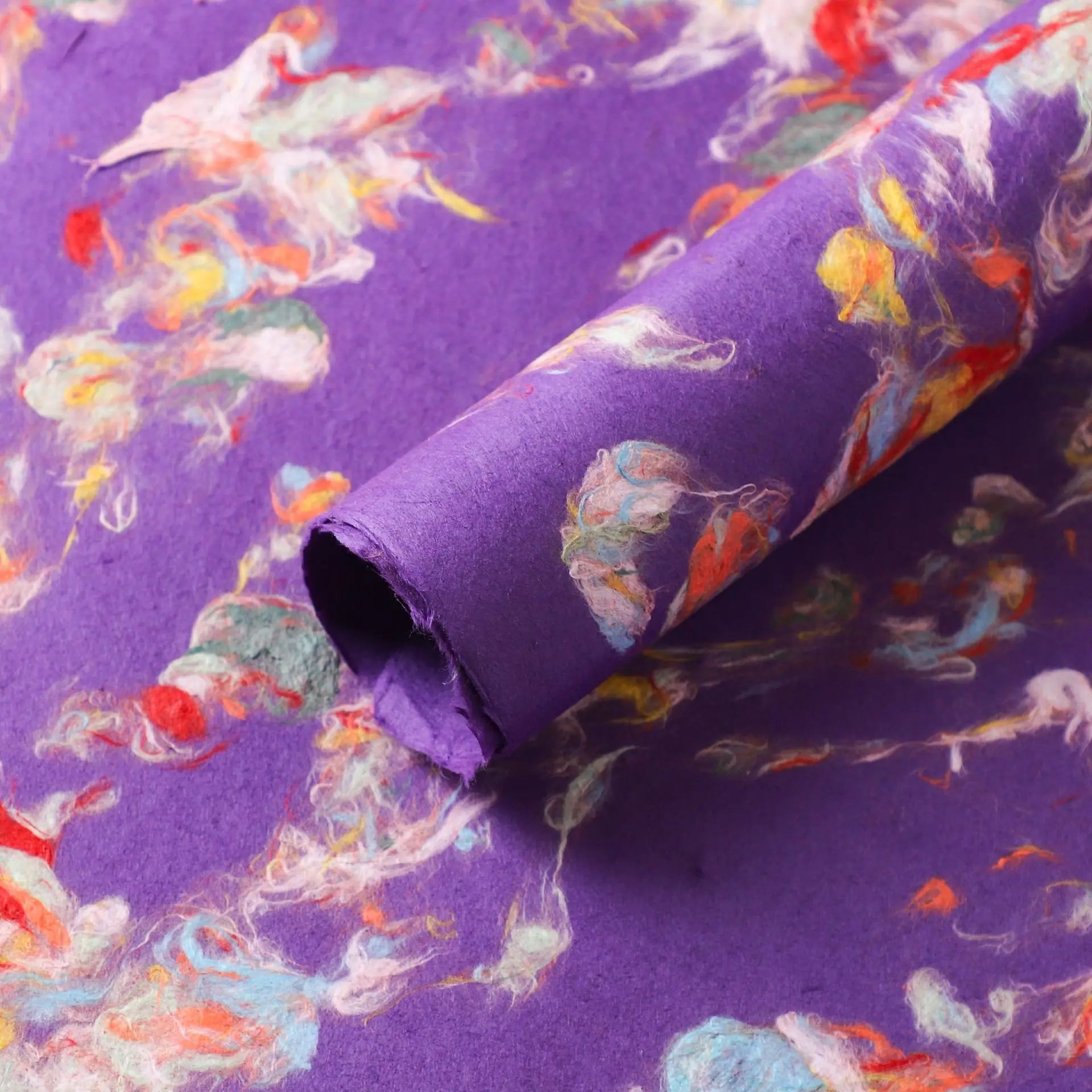 Dunhuang Art Hand-Torn Wood Pulp Wrapping Paper Coated Floral Gifts with Ancient Methods Flower Wrapping Paper