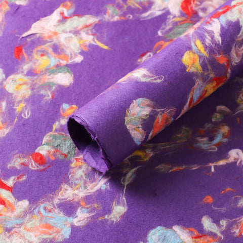 Dunhuang Art Hand-Torn Wood Pulp Wrapping Paper Coated Floral Gifts with Ancient Methods Flower Wrapping Paper