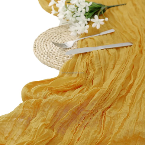 Customized Woven Polyester Non-slip Eco-friendly Durable Tablecloth Wedding Banquet Home Use Non-Iron