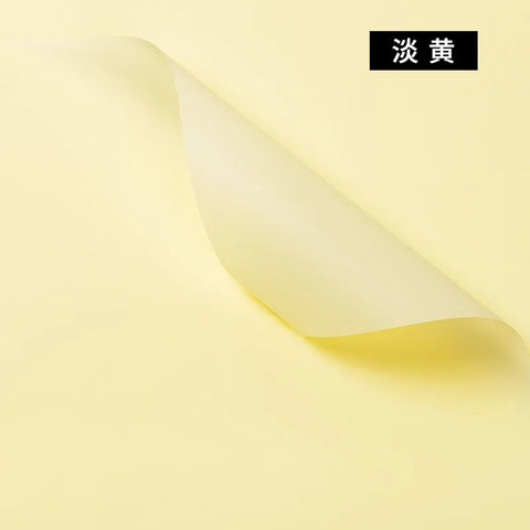Korean Thick Waterproof Matte Floral Bouquet Wrapping Paper Double Side PVC Coating for Flower and Gift Packaging