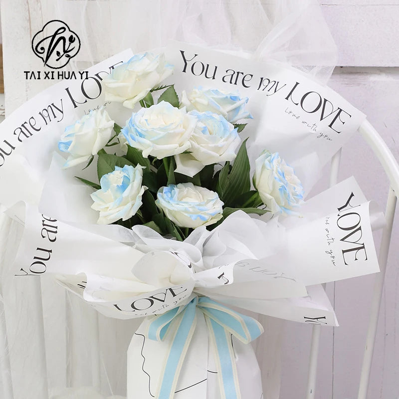 Waterproof White Floral Gift Packing Paper Flower Paper Wrapping for Wedding Decoration Premium Paper & Paperboards Product